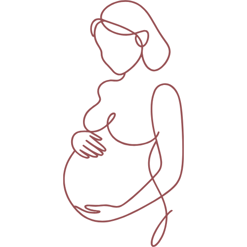 Silueta de mujer embarazada