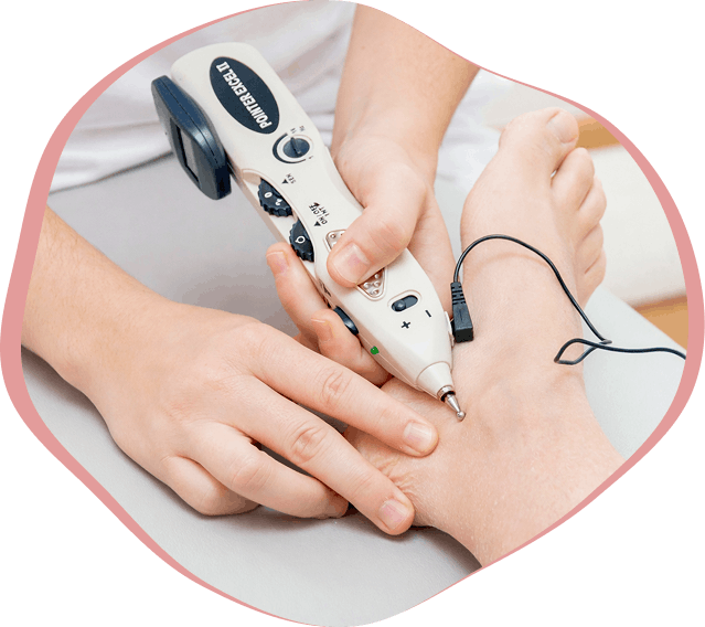 Pointer: tratamiento preciso de puntos de dolor y tensión.