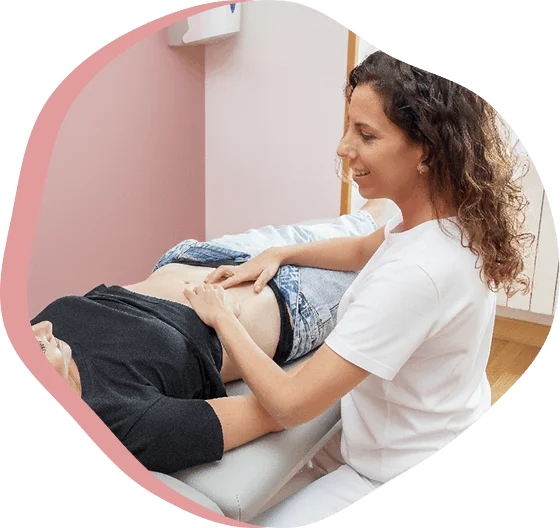 sesion de fisioterapia de suelo pelvico en clinica