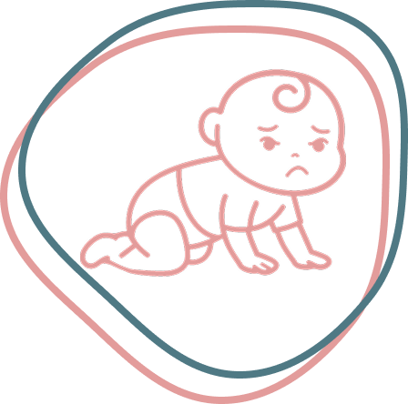 Icono bebé gateando